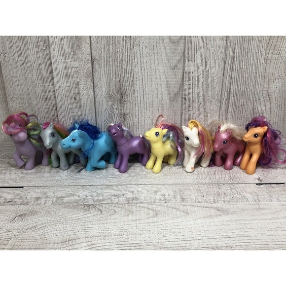 My Little Pony Toys My Little Pony Party Set Of 8 Figures 207 Hasbro Multicolored Guc Poshmark